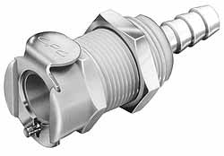 CPC COLDER PRODUCTS Cpc Colder Products PMCD160212NA Panel Mount Hose Barb Socket