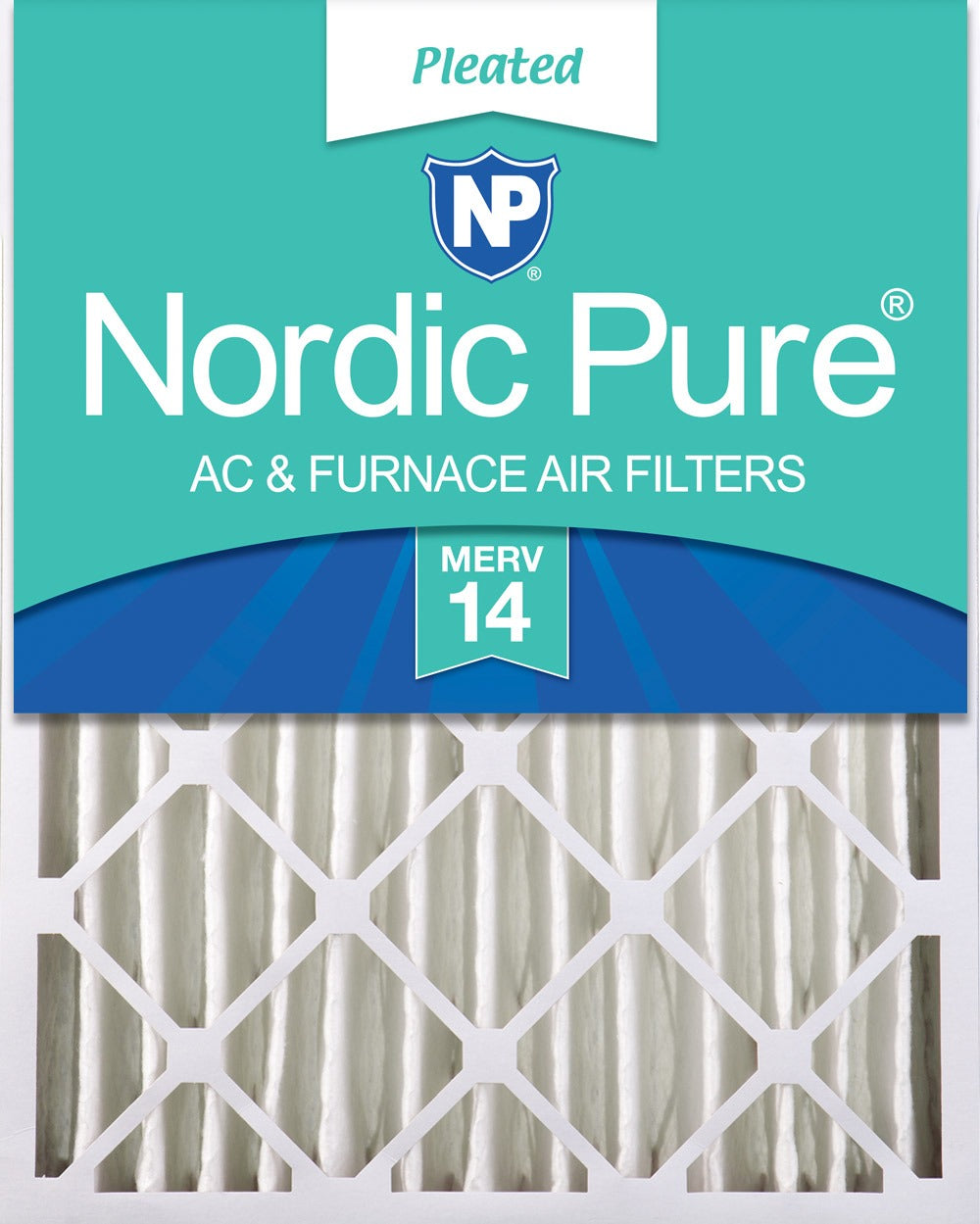 NORDIC PURE Nordic Pure 16x20x4M14-1 Pleated Air Filter Merv 14