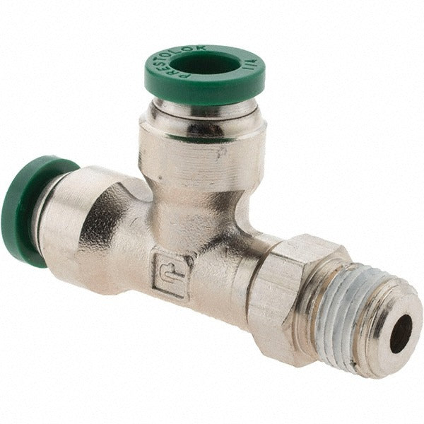 PARKER Parker 12561 Male Swivel Run Tee 1/4 in Od 1/8 in Nptf