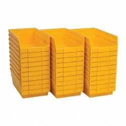 QUANTUM STORAGE SYSTEMS Quantum Storage QSB102YLCS Hopper Shelf Bin Yellow 30-pack