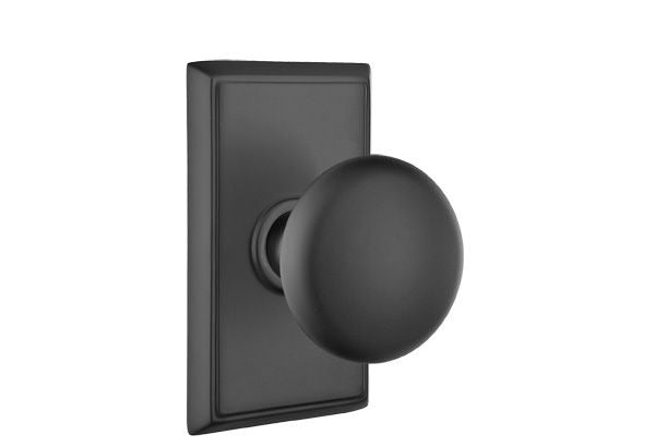 EMTEK Emtek 8221PUS19 Providence Privacy Knob Flat Black