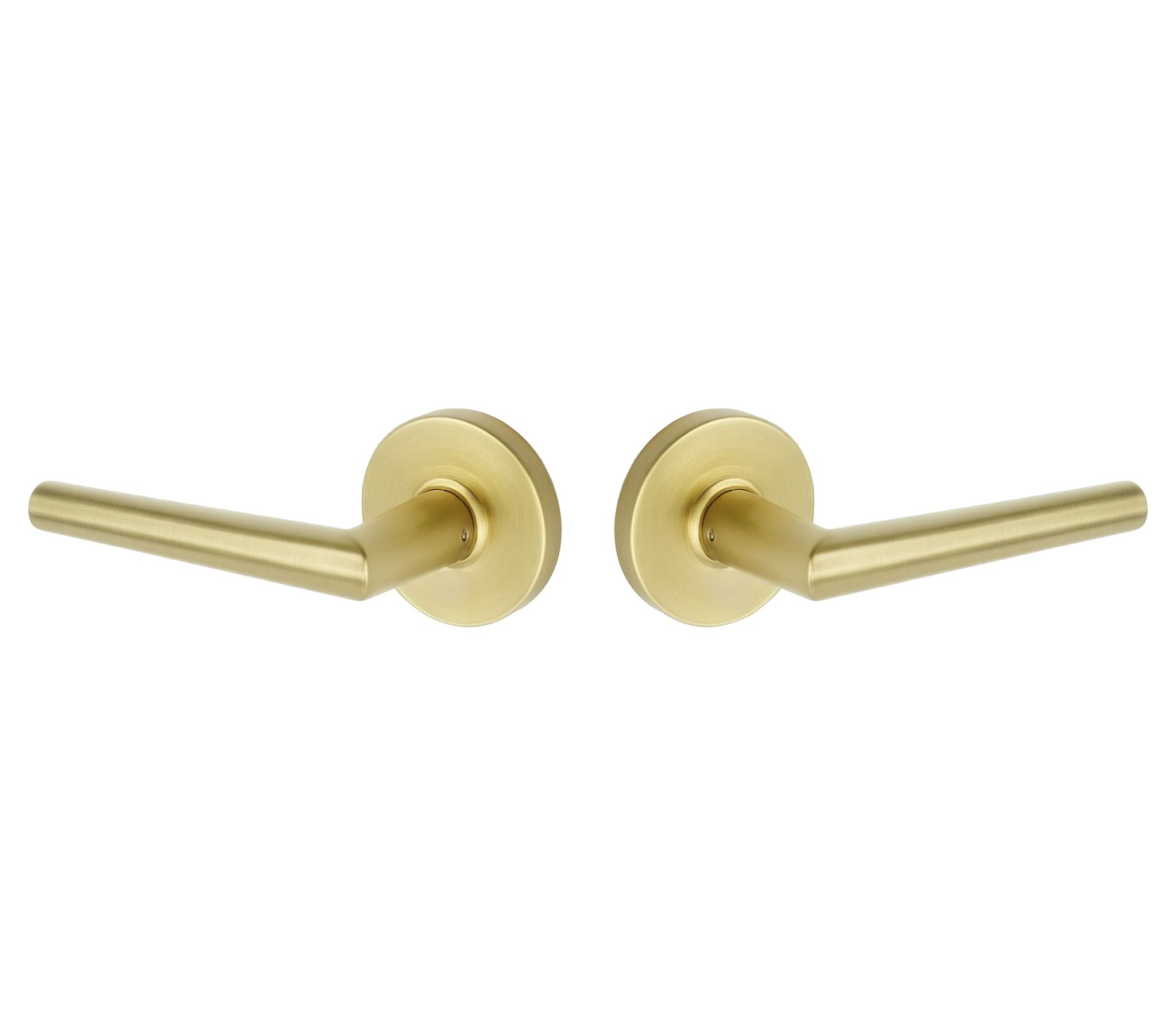 EMTEK Emtek EE3120LENSB Passage Lock Lennon Lever Satin Brass