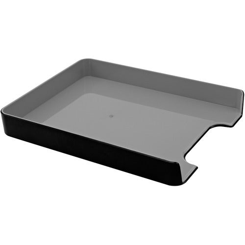 ADVANTUS Advantus Corp. AVT37678 Stackable Letter Tray Black Gray