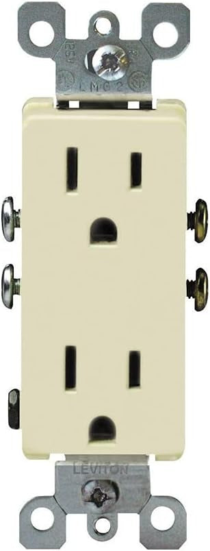 LEVITON Leviton S01-05325-0IS Decora 15A Residential Grade 5-15R Duplex Outlet (Each)