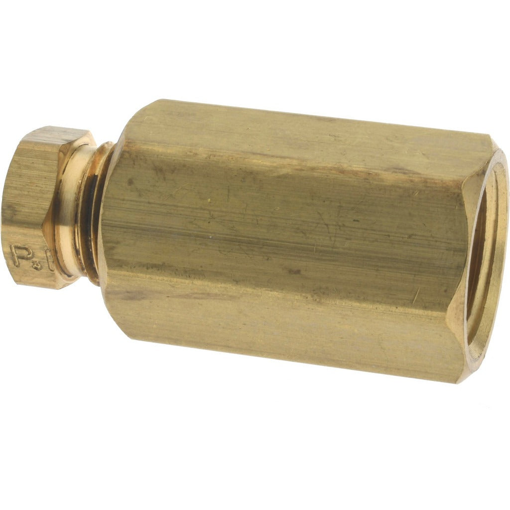PARKER Parker 66HD-6-6 Compression Tube Connector 3/8 in Brass