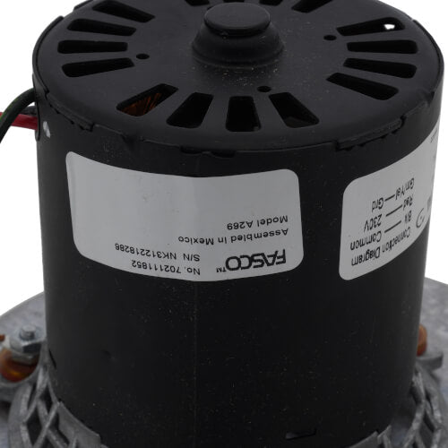 Fasco A269 Draft Inducer Blower Fan Motor 1/35 HP 2500/300 RPM 230 VAC Replaces 7021-11054