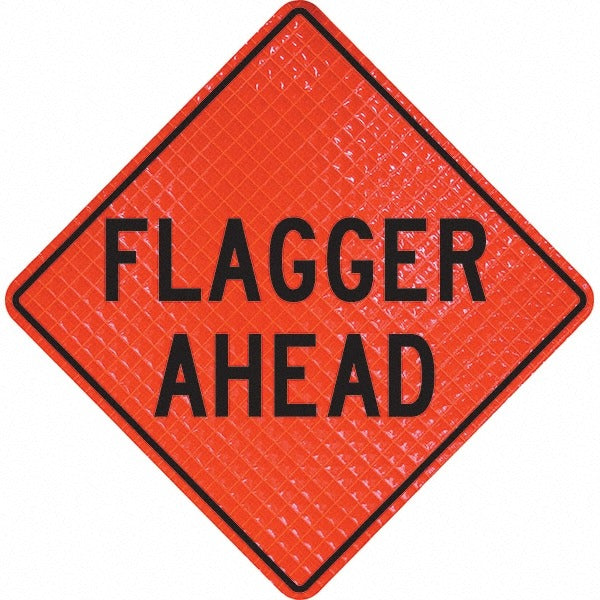 PRO-SAFE Pro-safe 07-800-3023-L Flagger Ahead Triangle Sign 36in