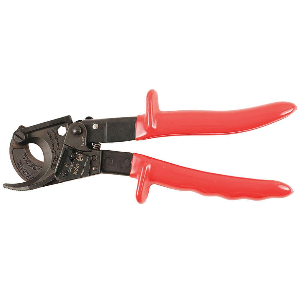 WIHA Wiha 11960 Insulated High Voltage Ratcheting Cable Cutters (10 in/250 mm)