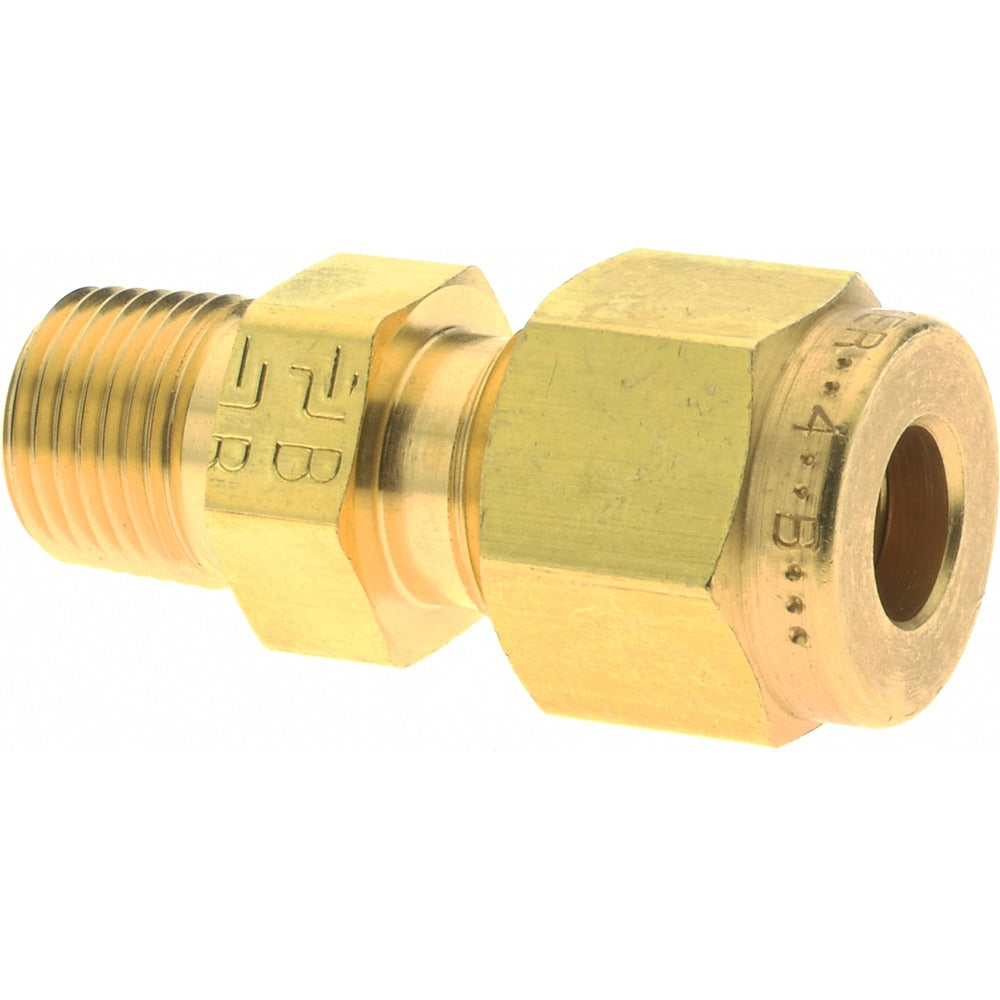 PARKER Parker 4MSC2N-B Compression Tube Connector 1/8 Mnpt Brass