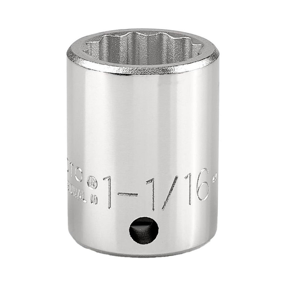 PROTO Proto J5534 Hand Socket 1-1/16 in 3/4 Drive 12-point