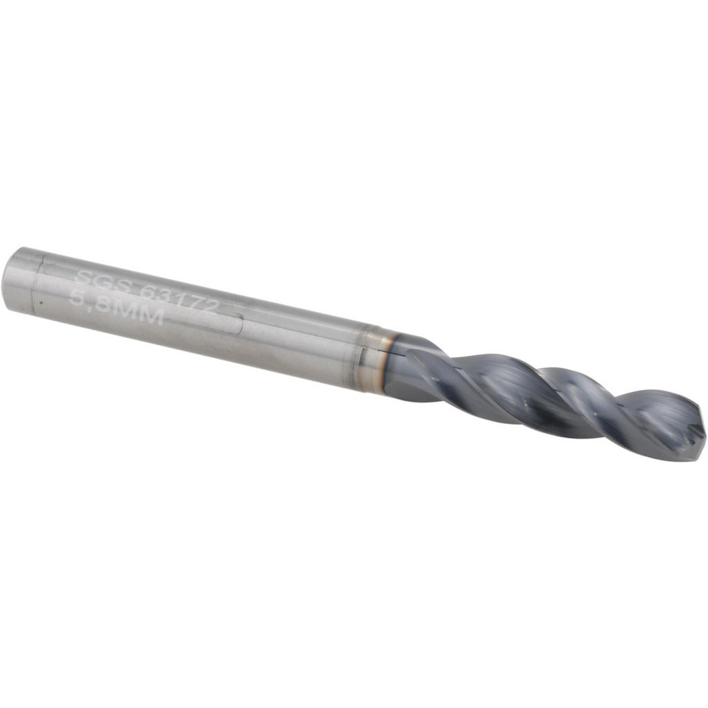 KYOCERA SGS PRECISION TOOLS Sgs 63172 Solid Carbide Screw Machine Drill Bit 5.80mm