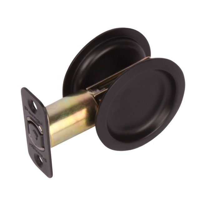 PAMEX Pamex PF2930 Passage Round Sliding Door Lock Matte Black