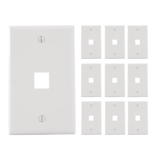 ICC Icc IC107F1TWH Faceplate Flat 1-gang 1-port