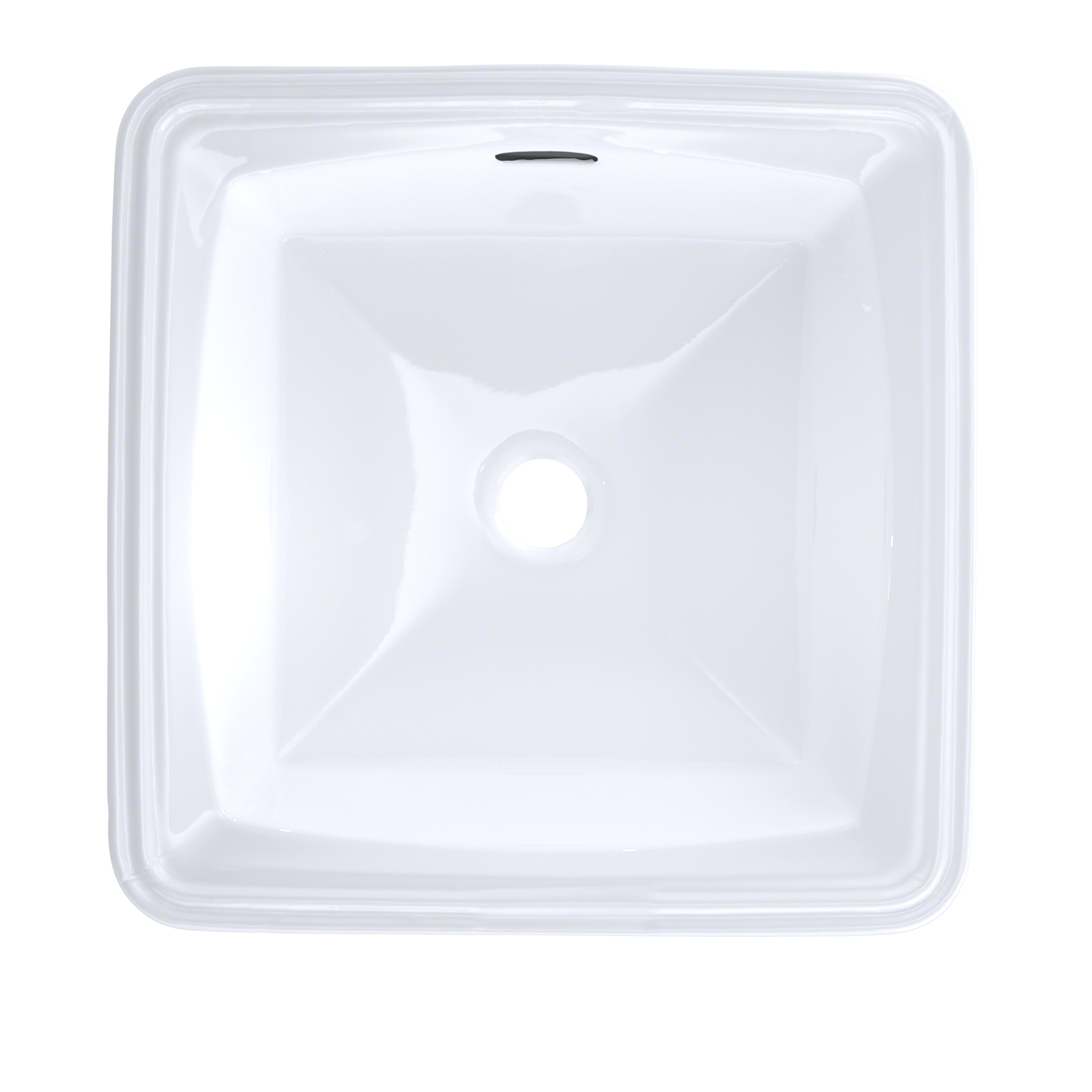 Toto LT491G#01 Connelly Vitreous China Undermount Square Bathroom Sink 17 inches x 17 inches x 7.5 inches Cotton White