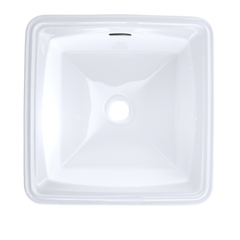 Toto LT491G#01 Connelly Vitreous China Undermount Square Bathroom Sink 17 inches x 17 inches x 7.5 inches Cotton White