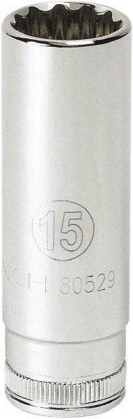 GEARWRENCH Gearwrench 80524 Deep Hand Socket 3/8 Drive 10mm 12-pt