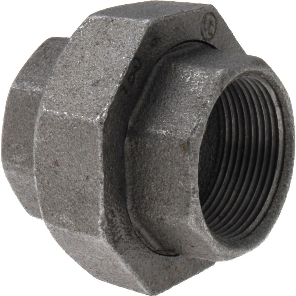 VALUE COLLECTION Value Collection B-UNI15 Black Malleable Iron Union 1-1/2 in