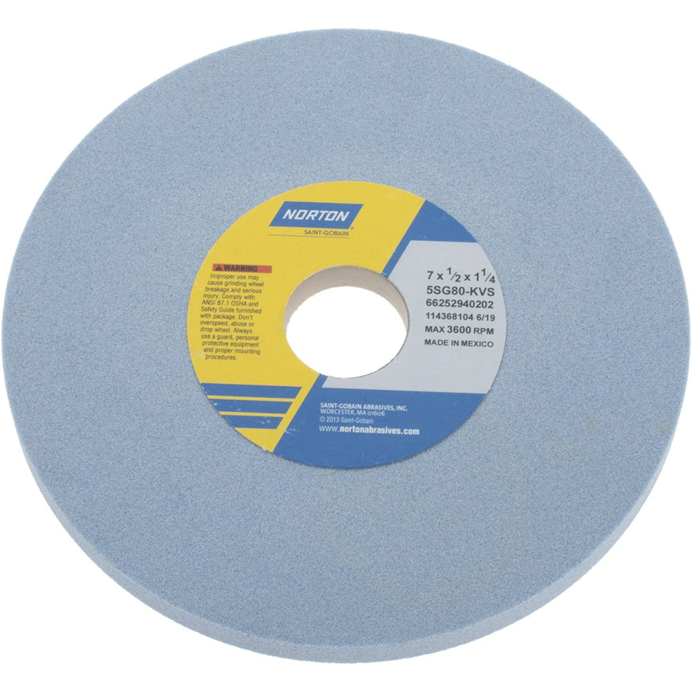 NORTON Norton 66252940202 Surface Grinding Wheel 80 Grit 7in
