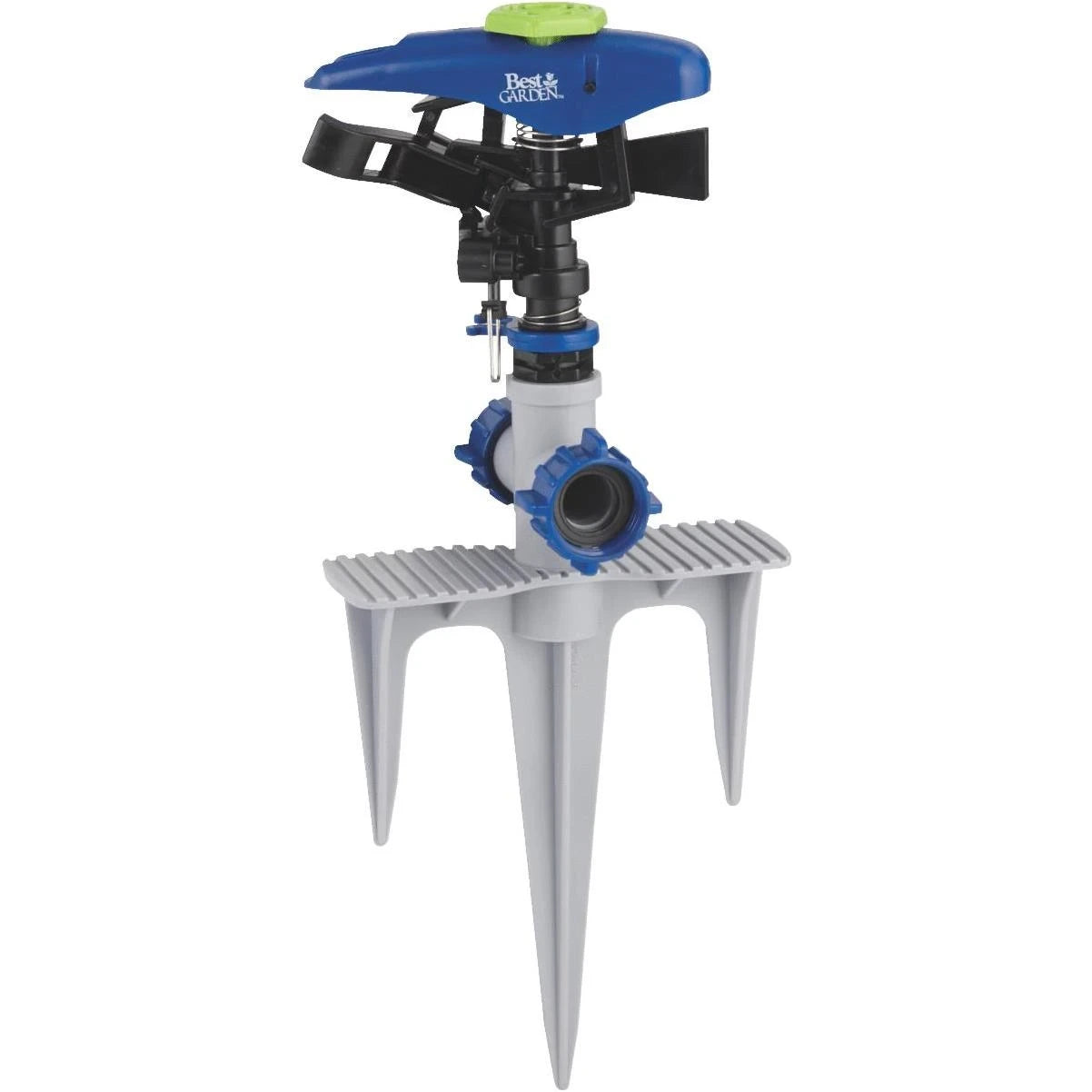 BEST GARDEN Best Garden JR0739 Poly 5800 Sq. Ft. Triple Spike Impulse Sprinkler (1 Pack)