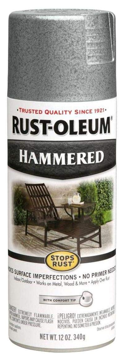 RUST-OLEUM Rust-Oleum 7213830 Stops Rust Hammered Spray Paint (12 oz, any-angle)