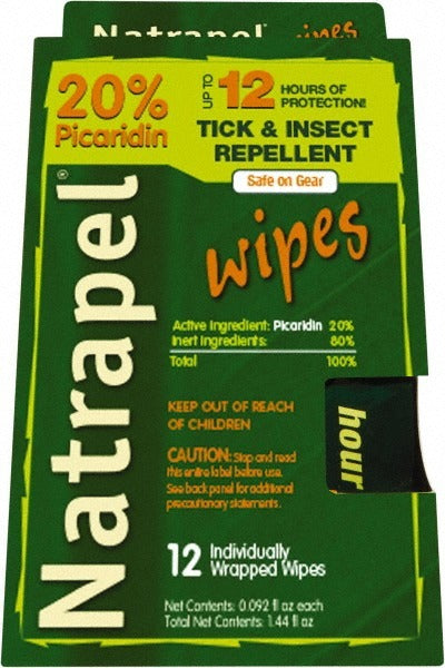 S C JOHNSON Natrapel 0006-6095 Picaridin Towelettes 20% 12-pack