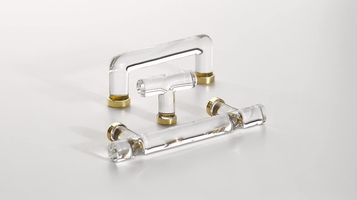 EMTEK Emtek 86724US26 Crystal Bar Cabinet Pull 4 Inch