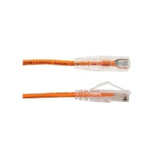 INTELLINET Intellinet 077-2023/1or Cat 6A Slim Patch Cord 1 Ft Orange