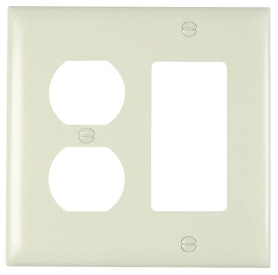 LEGRAND Pass Seymour TP826LACC12 2-gang Wall Plate Light Almond 12-pack