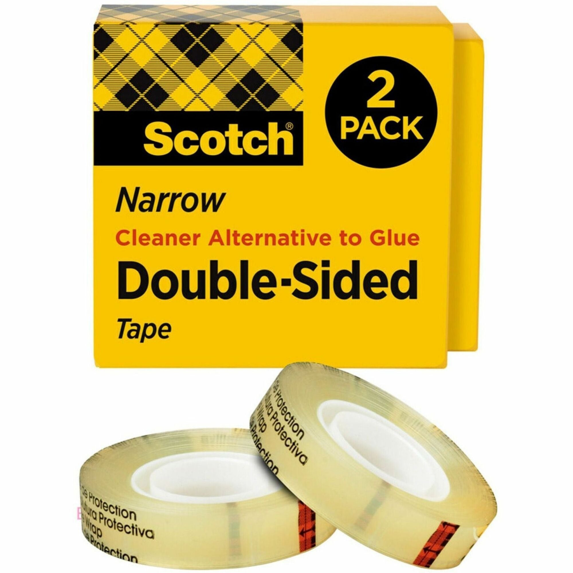3M 3M MMM6652P1236 Permanent Double-Sided Tape 1/2 in x 36 yd (2 Pack) 665-2P12-36