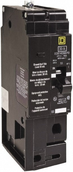 SCHNEIDER ELECTRIC Square D EDB14030EPD 30A 277V 1-pole Molded Case Circuit Breaker