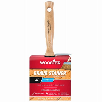 WOOSTER Wooster Brush F5119-4 Bravo Stain Brush 4 Inches