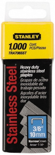 STANLEY Stanley TRA706SST Narrow Crown Staple 3/8 in 1000 Pack