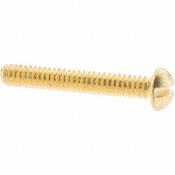 VALUE COLLECTION Value Collection 90532 6-32 X 1 in Round Head Slotted Brass Screw