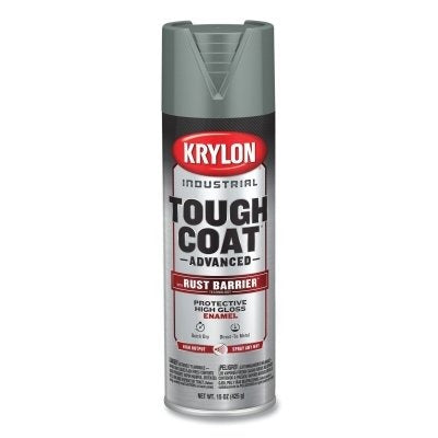 KRYLON KRYLON K00879008 Tough Coat Advanced with Rust Barrier Technology Spray Paint 15 oz Dark Machinery Gray Gloss