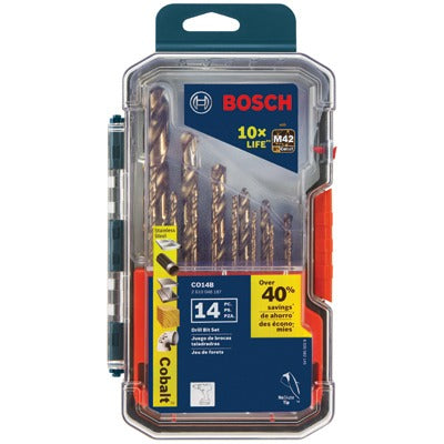 BOSCH Robert Bosch Tool Group CO14 Cobalt Drill Bit Set 14pc