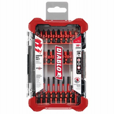 DIABLO Freud DSC-S24 24 Piece Screwdriving Set Impact Bits