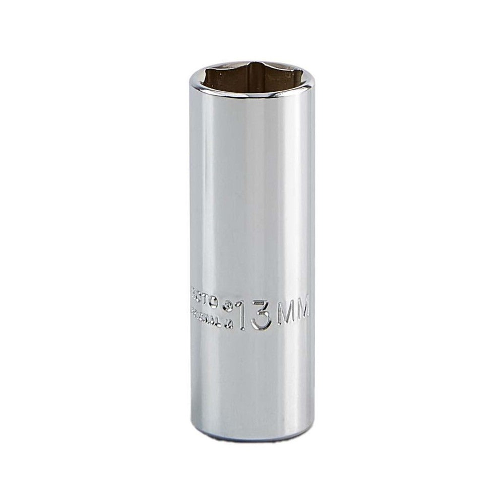 PROTO Proto J4713LM Deep Hand Socket 13 Mm 6-point 1/4 Drive