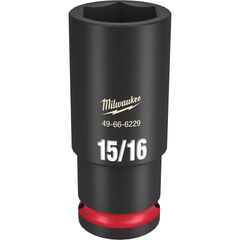 Milwaukee Tool 49-66-6229 SHOCKWAVE Impact Duty 1/2 Drive 15/16 Deep 6 Point Socket