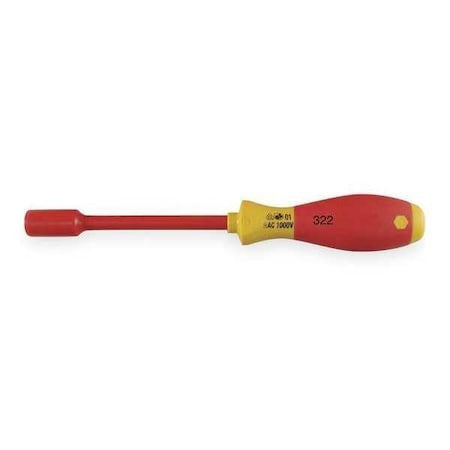 WIHA Wiha 32270 Nut Driver Solid Round Shank Insulated 3/8 in 5 in