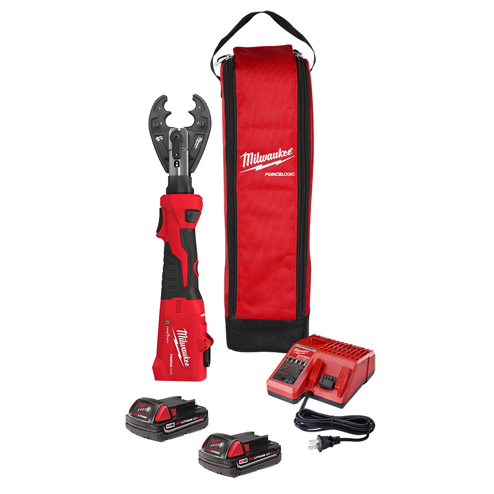 Milwaukee 2978-22O M18 FORCE LOGIC 6T Linear Utility Crimper Kit w/ O-D3 Jaw