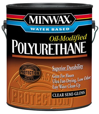 MINWAX Minwax 71032 Water Based Oil Modified Polyurethane Semi Gloss