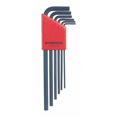 BONDHUS Bondhus 12146 6-piece hex L-wrench set 1.5-5 mm long