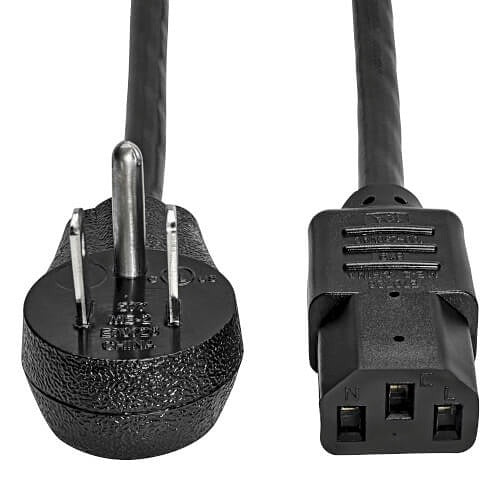 TRIPP LITE Tripp Lite P006-015-15D Right-angle Power Cord 15 Ft