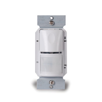 Legrand WS-301-I Passive Infrared Wall Switch Occupancy Sensor, 120/277V - Ivory