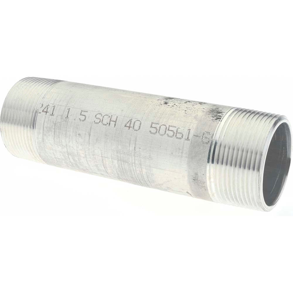 MERIT BRASS Merit Brass 8024-600 Aluminum Pipe Nipple Sch 40 6061