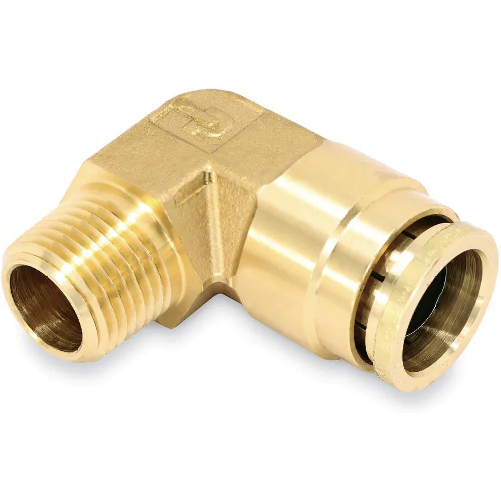 PARKER Parker 169PTCNS-4-4 Brass 90 Male Elbow Fitting 1/4 in Od Nptf