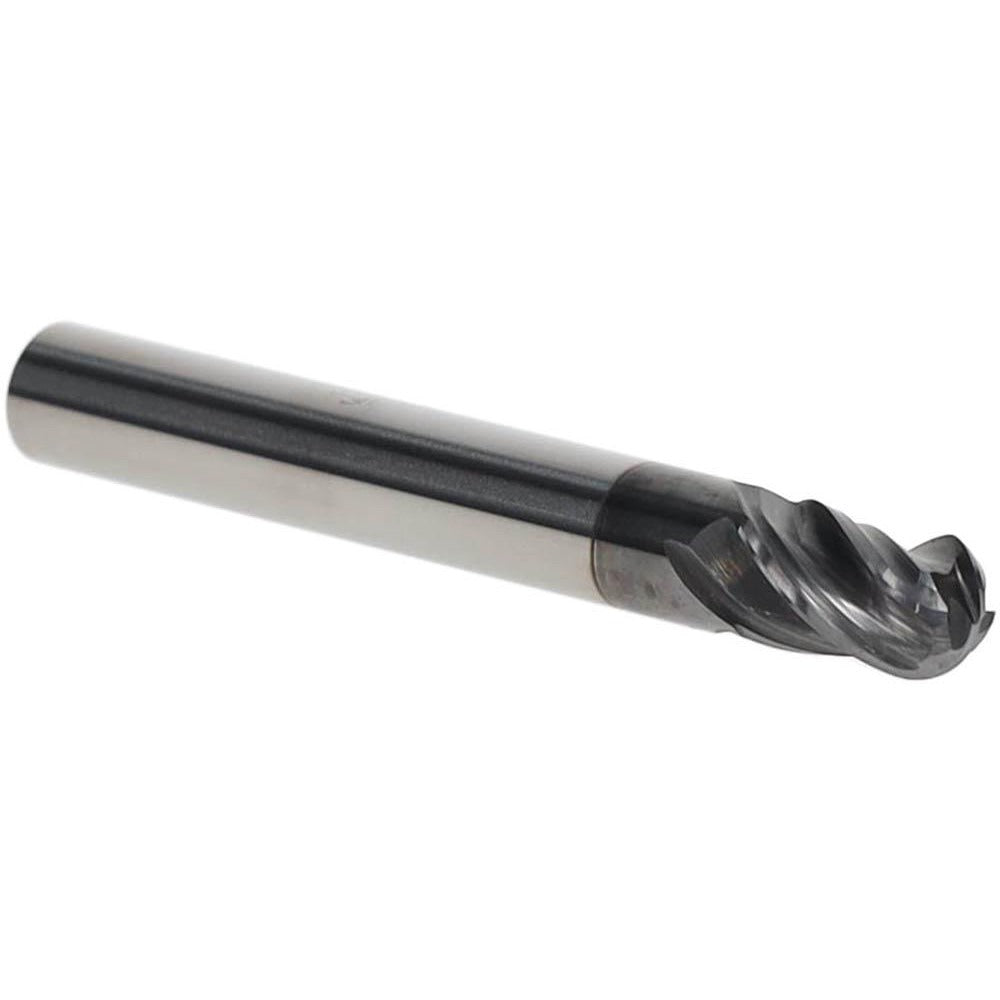 ACCUPRO Accupro 95168273 Ball End Mill 1/4 in 4 Flute Carbide Altin