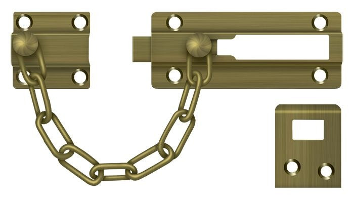 DELTANA Deltana CDG35U5 Door Guard Chain Doorbolt Antique Brass