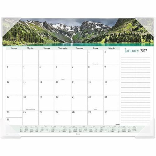 AT-A-GLANCE At-a-glance AAG89802 Monthly Desk Pad Calendar 22x17