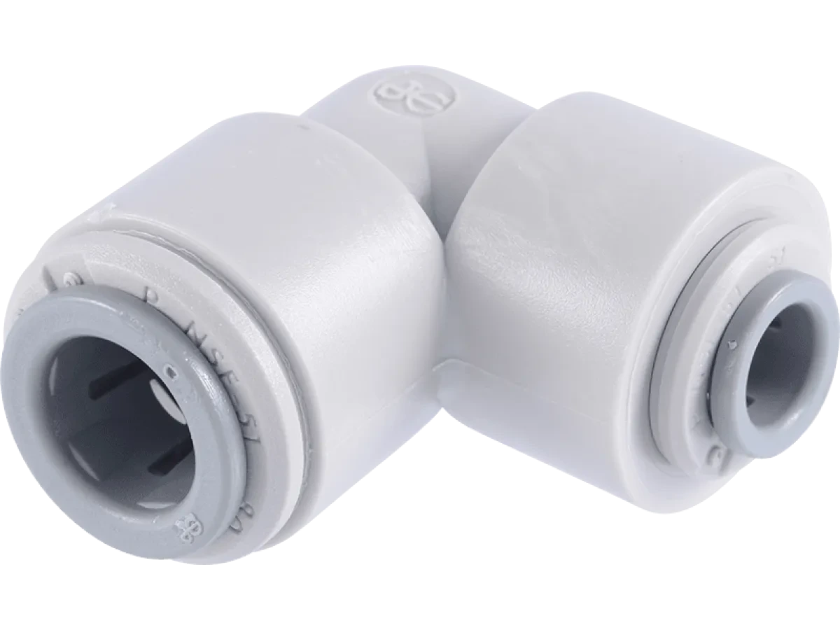 JOHN GUEST John Guest PI211208S-US Acetal Reducing Elbow 3/8 in to 1/4 in
